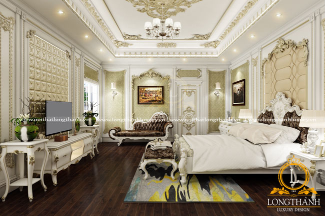 Dự án thiết kế thi công nội thất phòng ngủ cho gia đình anh Hoàng, biệt thự Gamuda Yên Sở