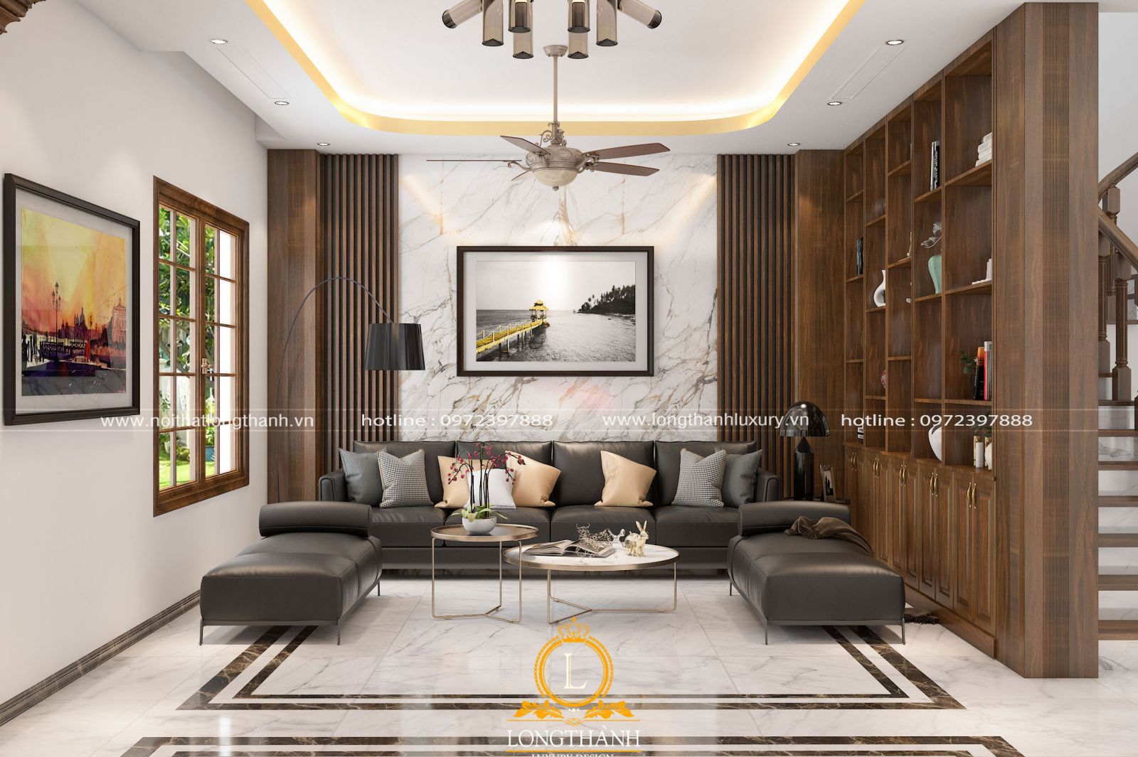 Những mẫu phòng khách thiết kế nội thất đẹp 2021 – Nội thất Kim Cương