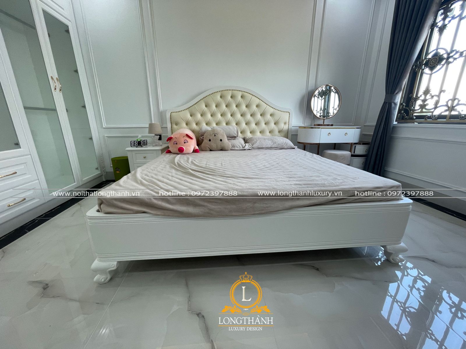 Giường ngủ tân cổ điển Thái Nguyên cao cấp, giá tốt