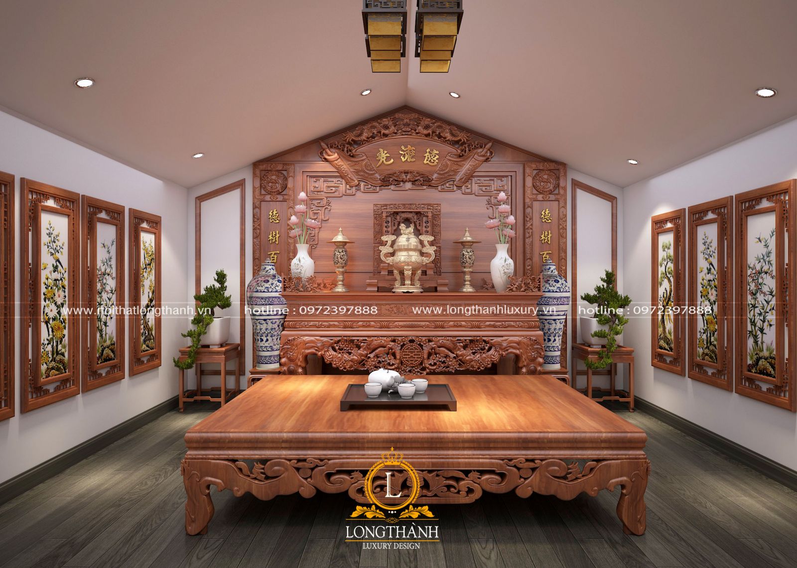 Tổng hợp những mẫu bàn thờ gia tiên đẹp - Tham khảo giá chuẩn nhất !