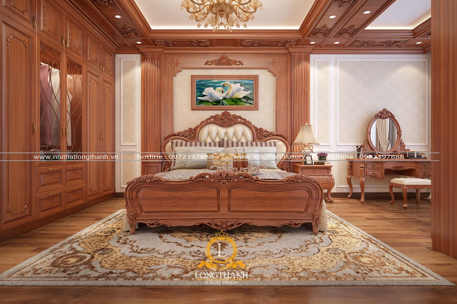 Gói nội thất tân cổ điển đẹp cho phòng ngủ master