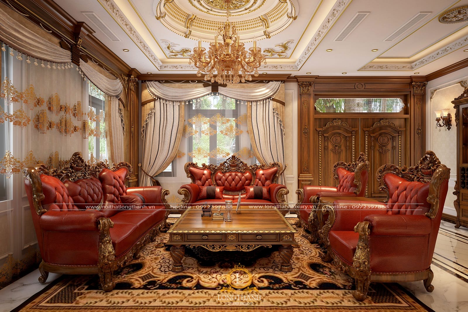 Trọn bộ sofa tân cổ điển đẹp cho khách hàng tại Vũng Tàu