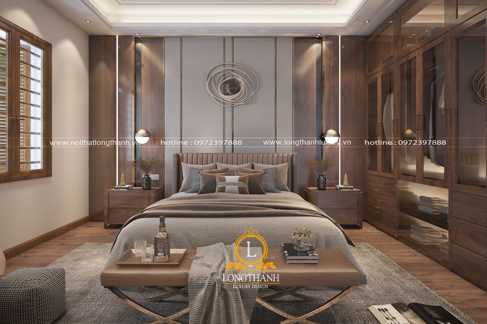 Thiết kế phòng ngủ 15m2 đẹp tuyệt cho biệt thự | Siêu thị nhà mẫu