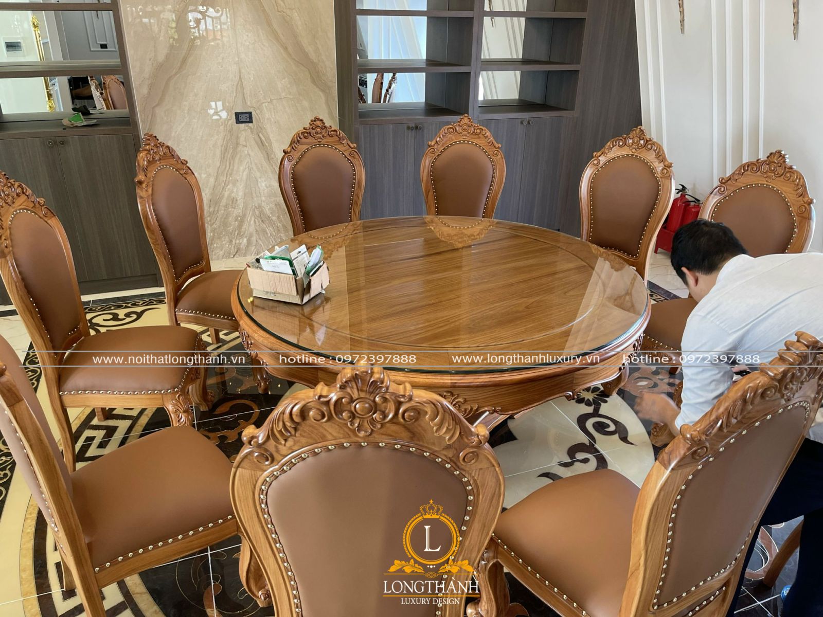 bàn ghế ăn tân cổ điển tại Bắc Ninh