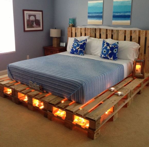 Giường ngủ gỗ Pallet