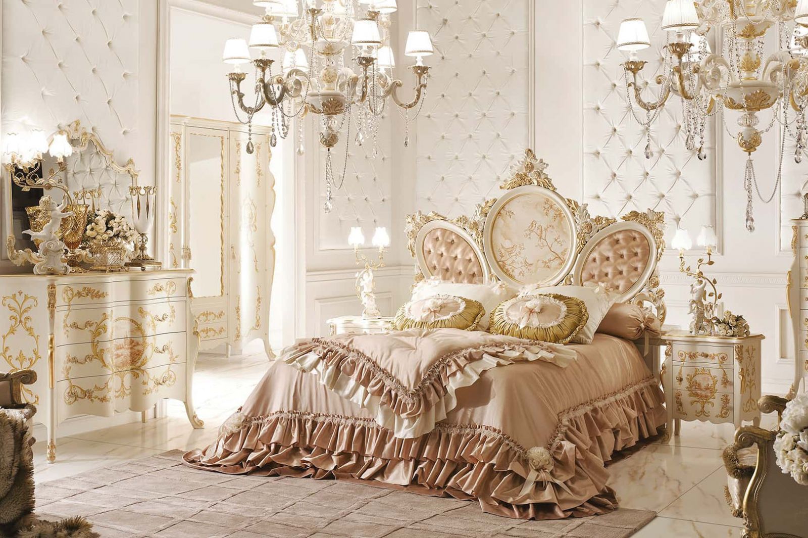 Giường ngủ cổ điển kiểu Pháp kiêu sa