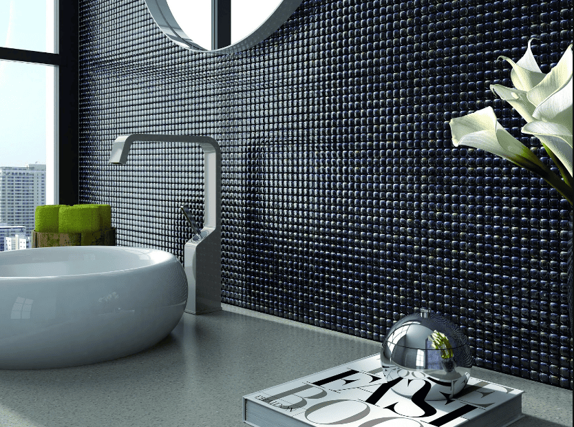 Mosaic ứng dụng trong phòng tắm
