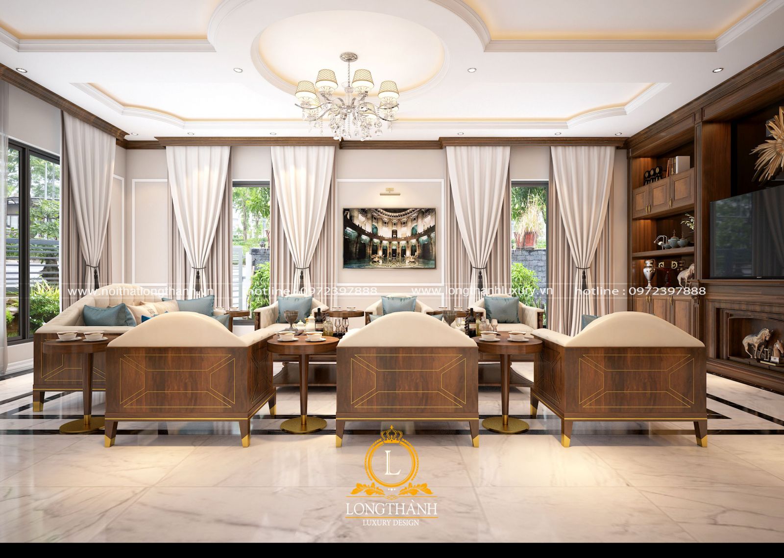 Lạ mắt với thiết kế nội thất phòng khách hiện đại