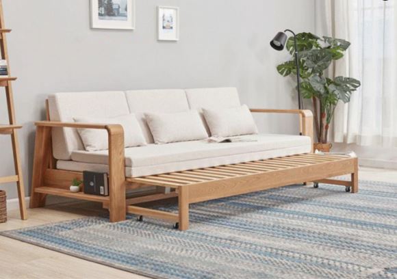 Mẫu sofa bed gỗ đẹp cho căn phòng thêm nhẹ nhàng