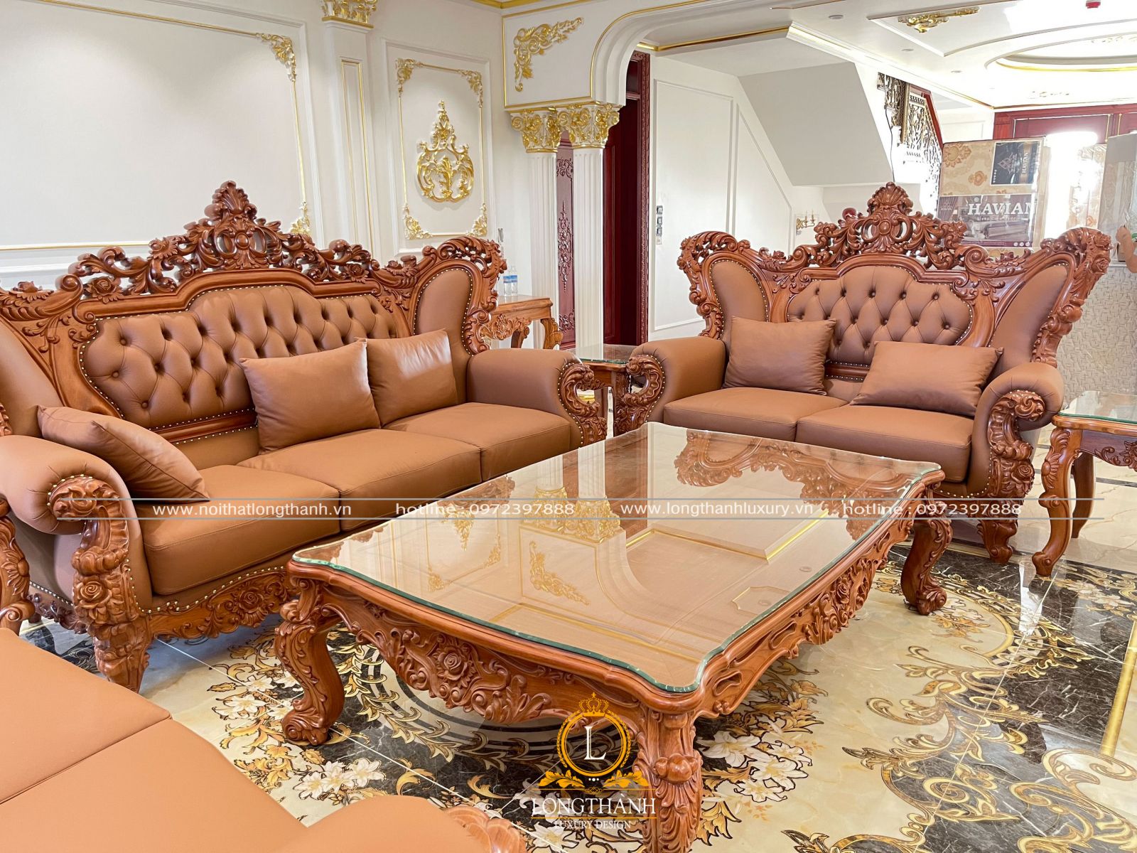 Sản phẩm sofa tân cổ điển cao cấp được sử dụng công nghệ sơn Inchem